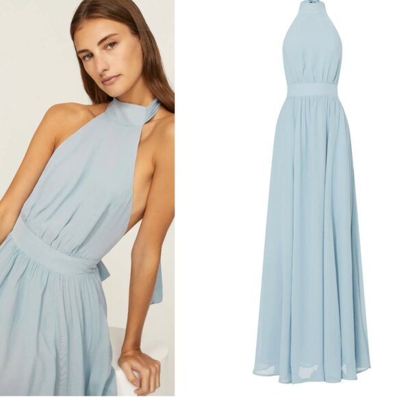 REFORMATION Andee Blue Gown Size 8